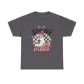 Spooky Vibes Ghost Graphic Tee | Cute Pink Halloween Shirt | Cozy Fall Graphic Tee